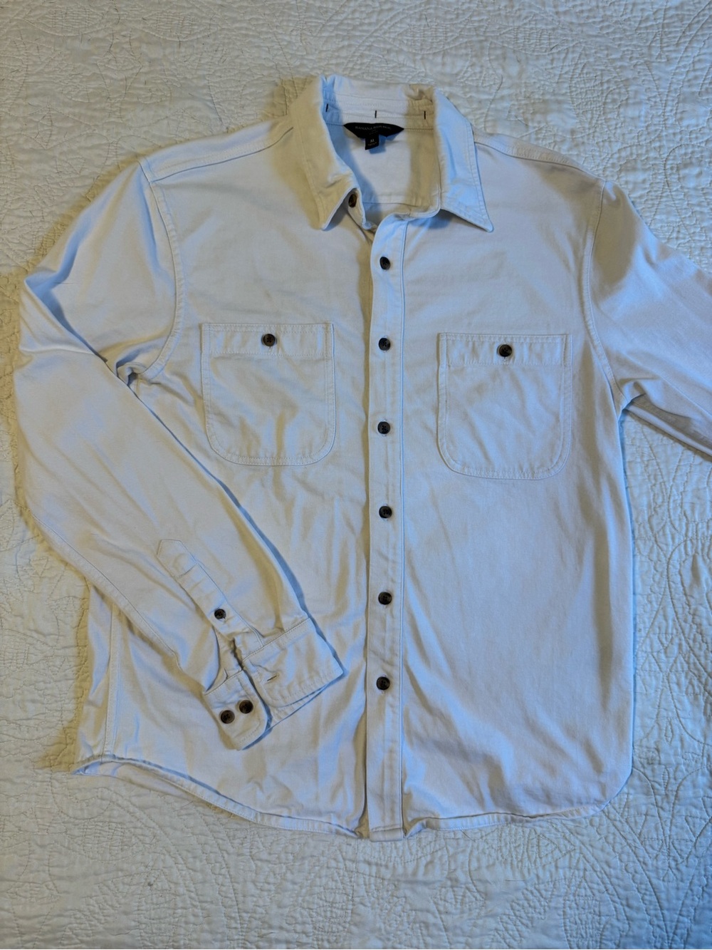 Banana Republic Knit Jersey Button-Down Shirt